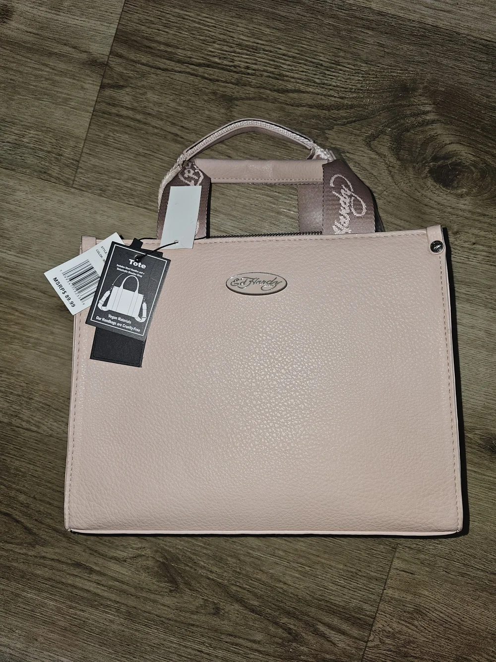 Ed Hardy Blush Pink Tote Bag
